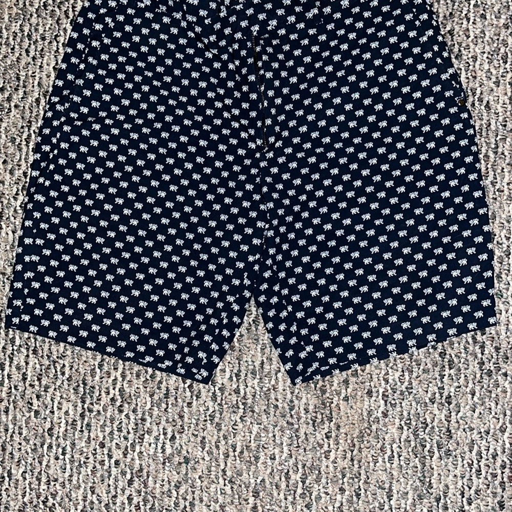 Men's Navy Elephant Print Shorts RLX